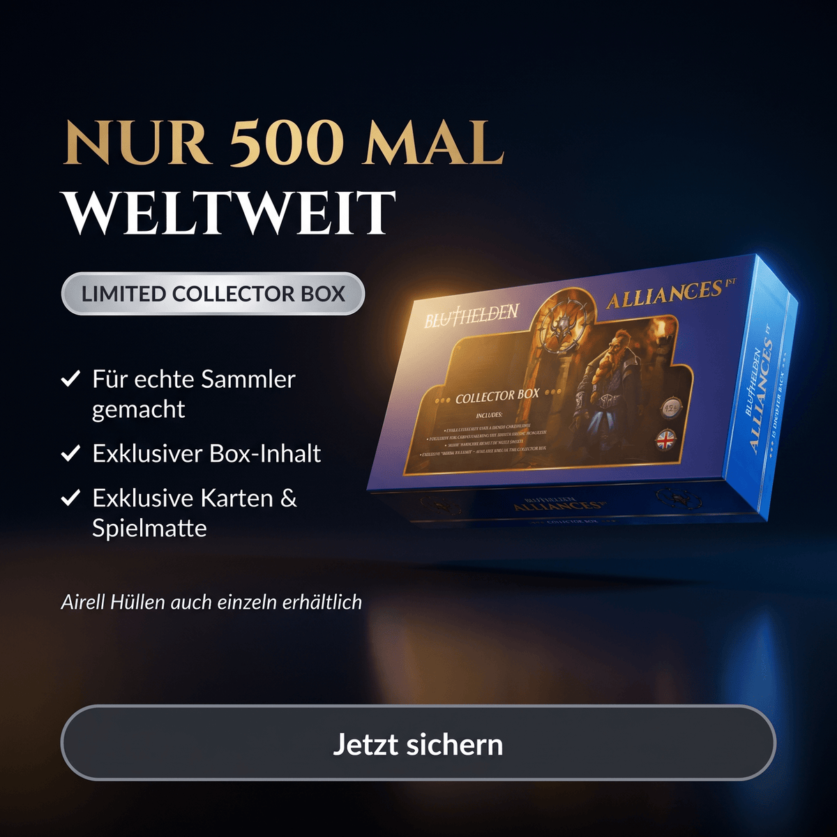 Bluthelden Collectors' Box Alliances - Zauberhand Premium Zubehör für TCG