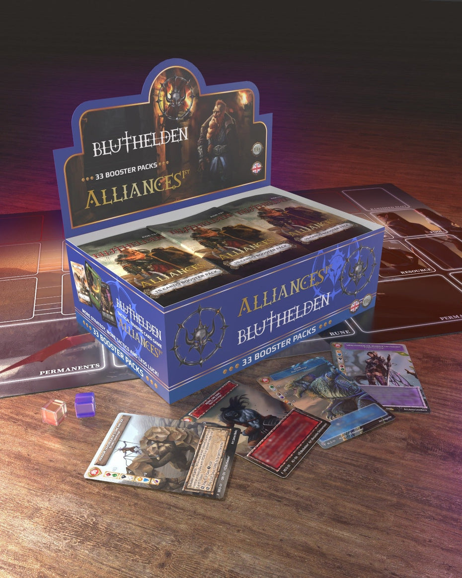 Bluthelden TTCG - 2.Edition - First Print "Alliances" - Booster Display - Zauberhand
