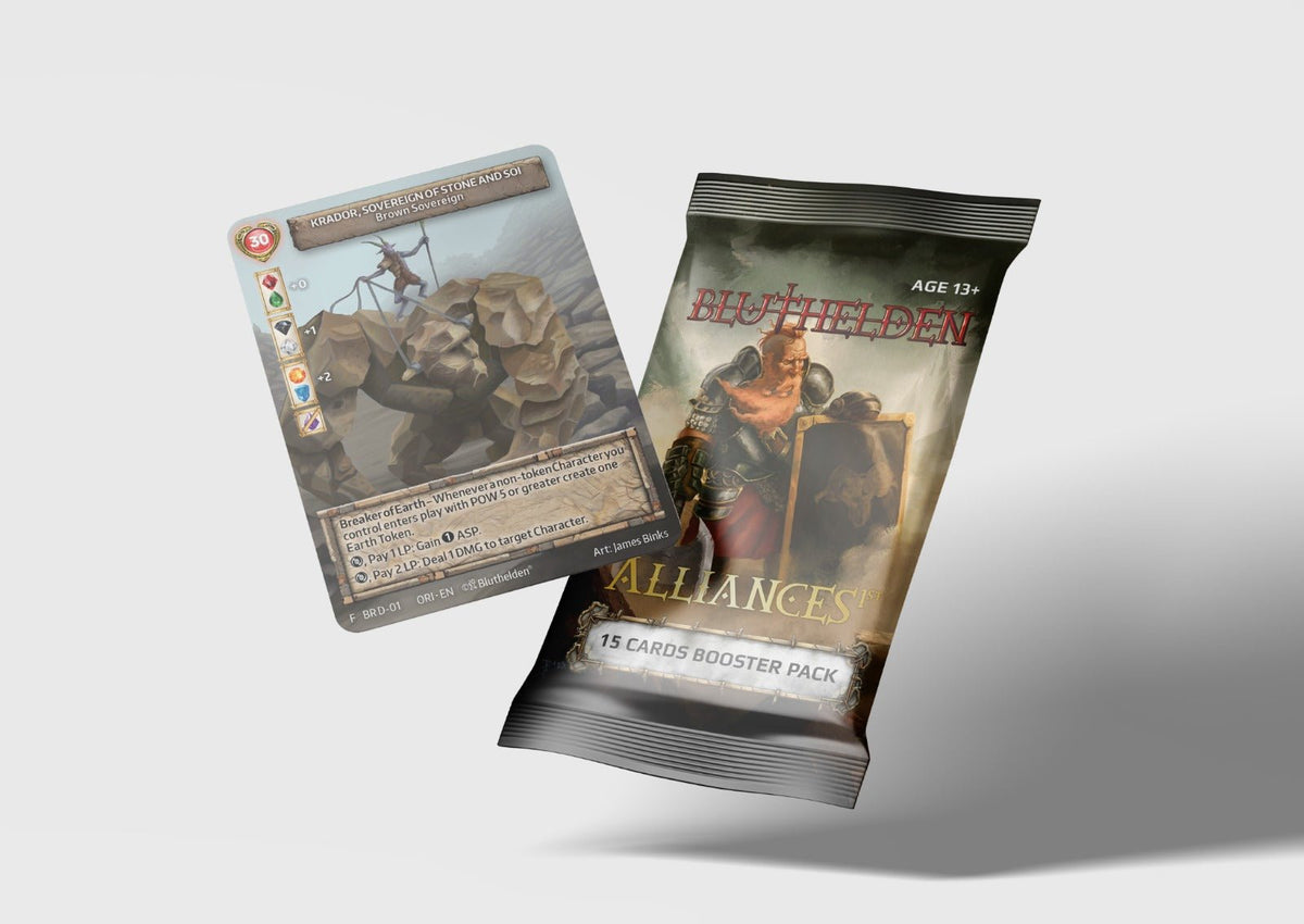 Bluthelden TTCG - 2.Edition - First Print "Alliances" - Booster Display - Zauberhand