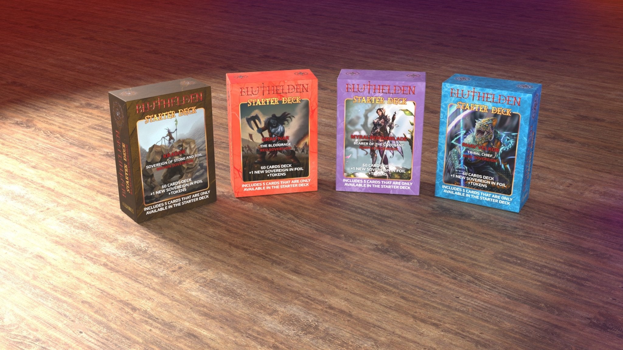 Bluthelden TTCG - 2.Edition - First Print "Alliances" - Starter Deck Set - Zauberhand