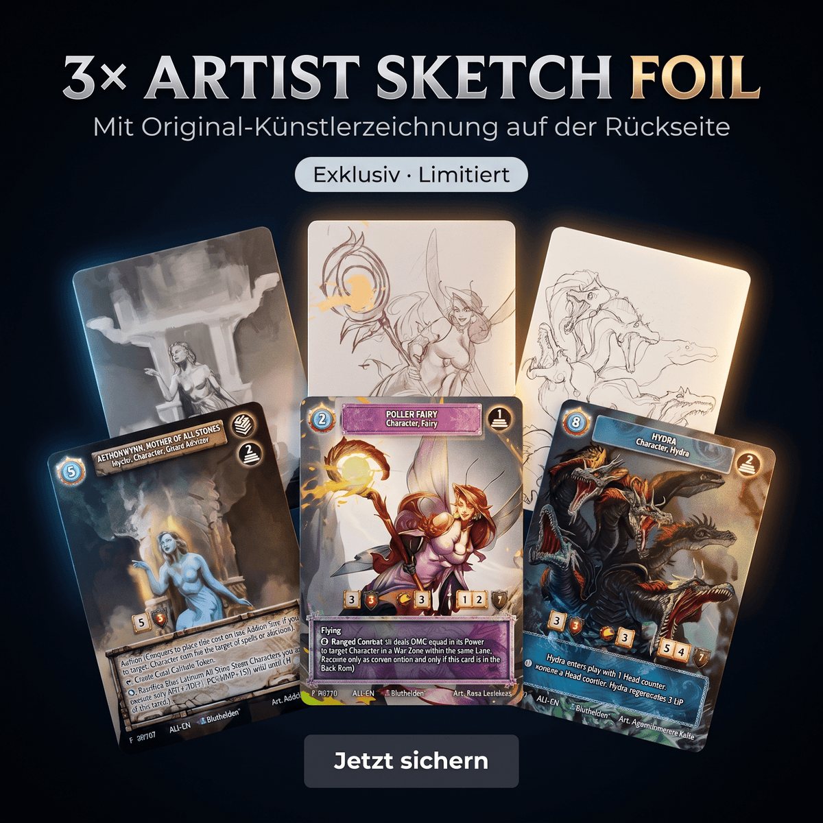 Bluthelden TTCG - Alliances Sammler Bundle - Zauberhand Premium Zubehör für TCG