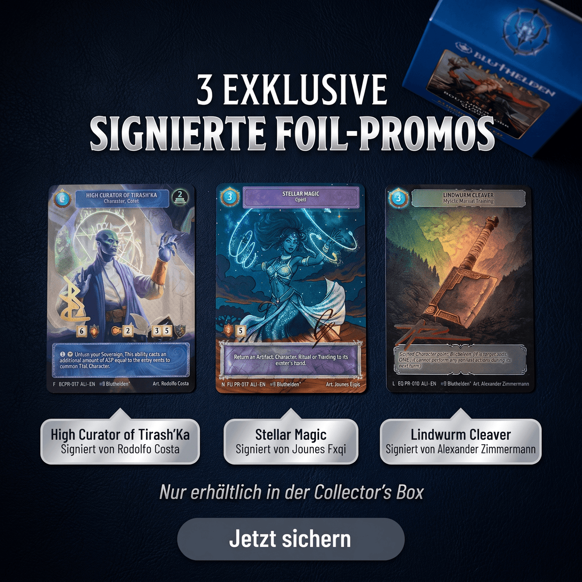Bluthelden TTCG - Alliances Sammler Bundle - Zauberhand Premium Zubehör für TCG