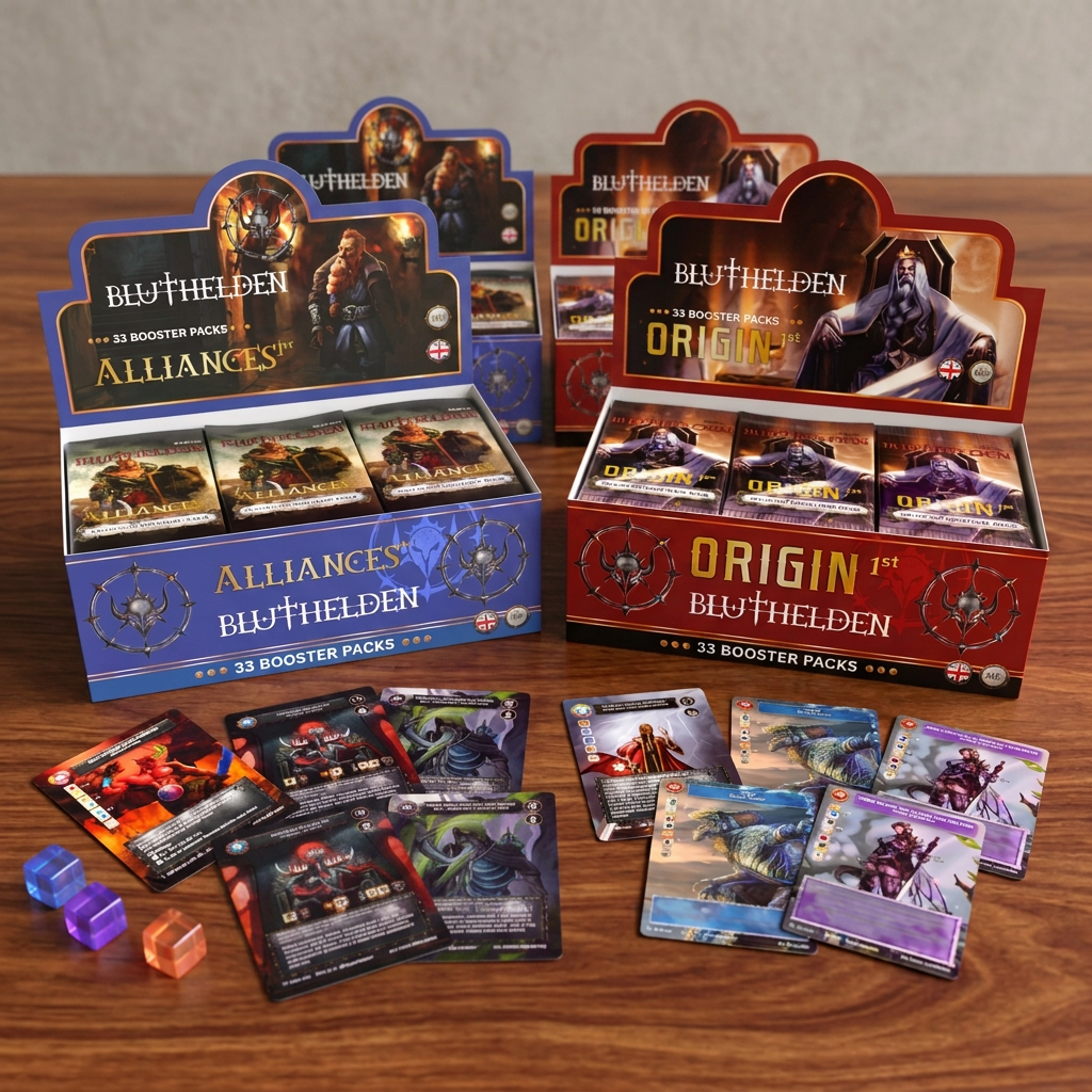 Bluthelden TTCG - Bundle - 1 bis 4 Displays - Zauberhand Premium Zubehör für TCG