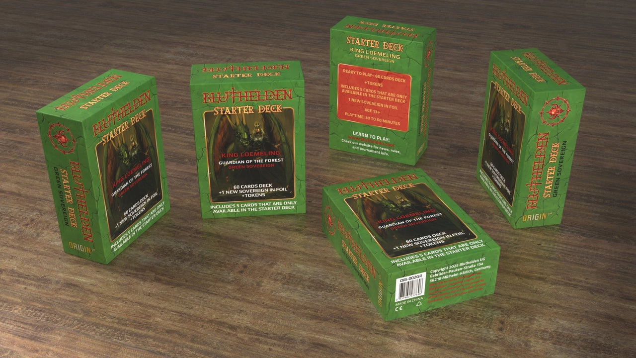 Bluthelden TTCG - First Print "Origin" - Starter Deck Green - Zauberhand