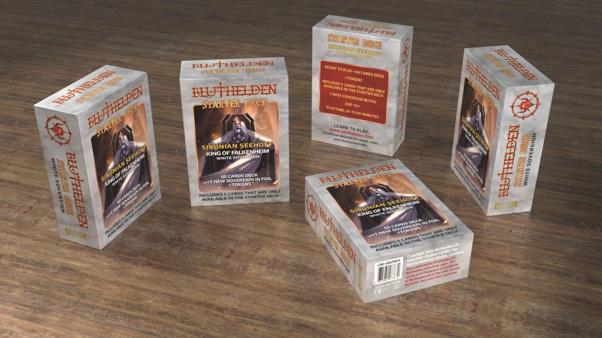 Bluthelden TTCG - First Print "Origin" - Starter Deck White - Zauberhand