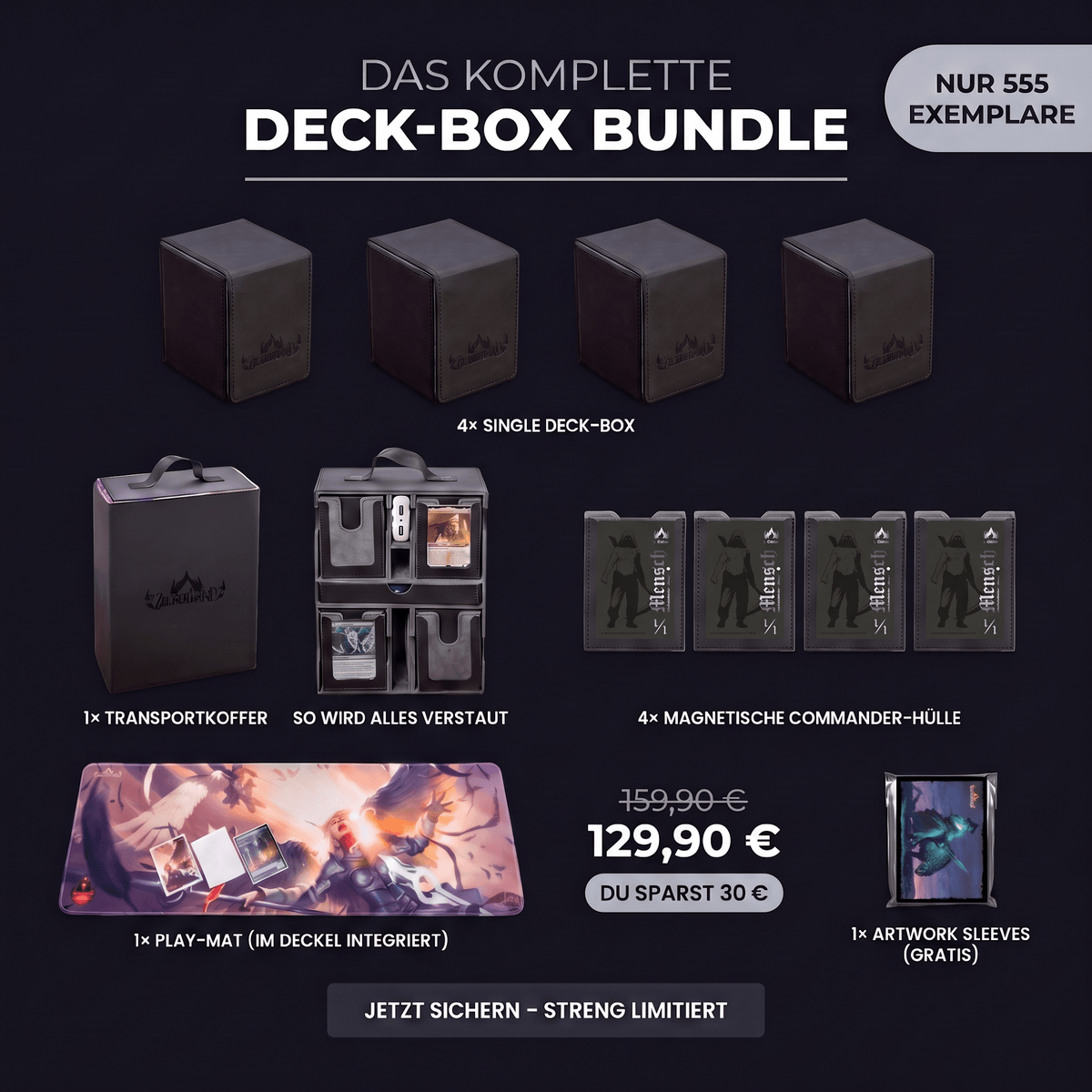 Deck-Box "Dissension" Bundle - Zauberhand Premium Zubehör für TCG