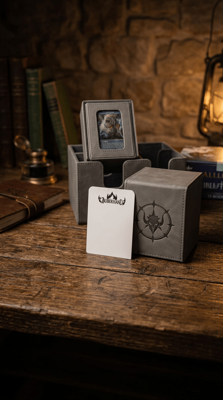 Deck-Box "Origin" 4 x 80+ Karten Decks - Zauberhand Premium Zubehör für TCG