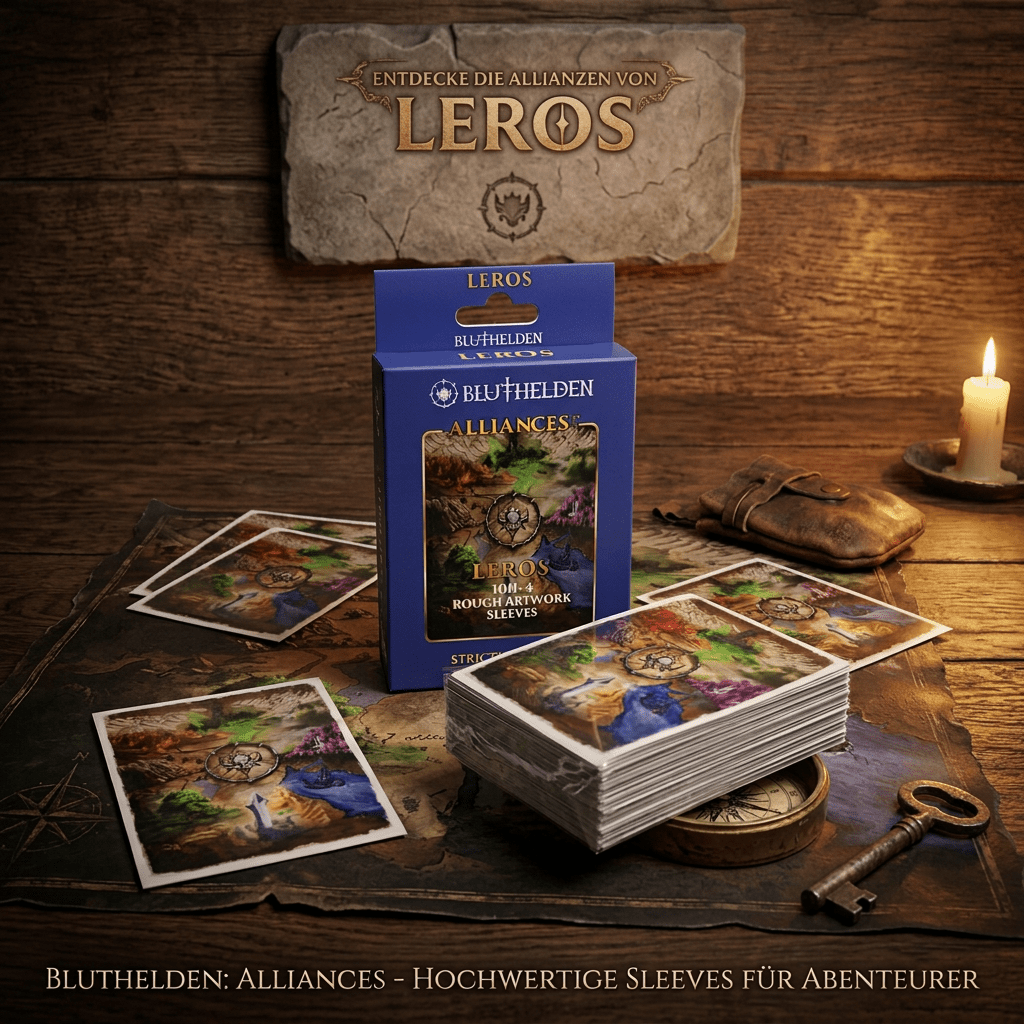 Rough Artwork Hüllen "Leros" - 104 Stück - Zauberhand Premium Zubehör für TCG