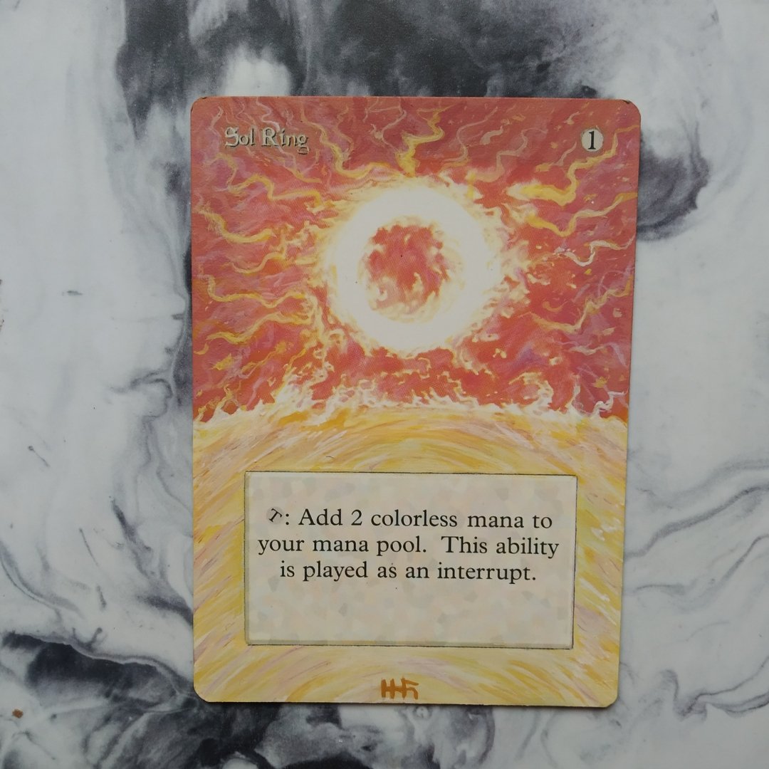 Altered Art - MTG - Sol Ring Revised - Zauberhand